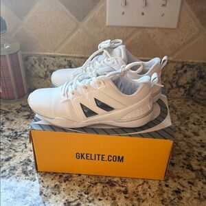 White Athletic Shoes by GK Elite